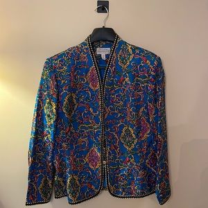 Adrianna Papell Vintage 100% silk Size 14